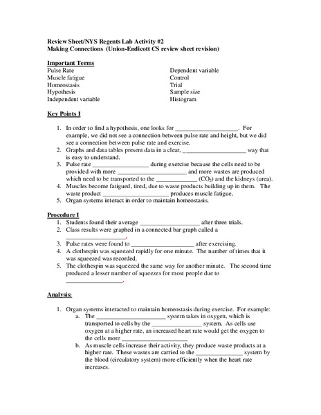 Making Connections Worksheet