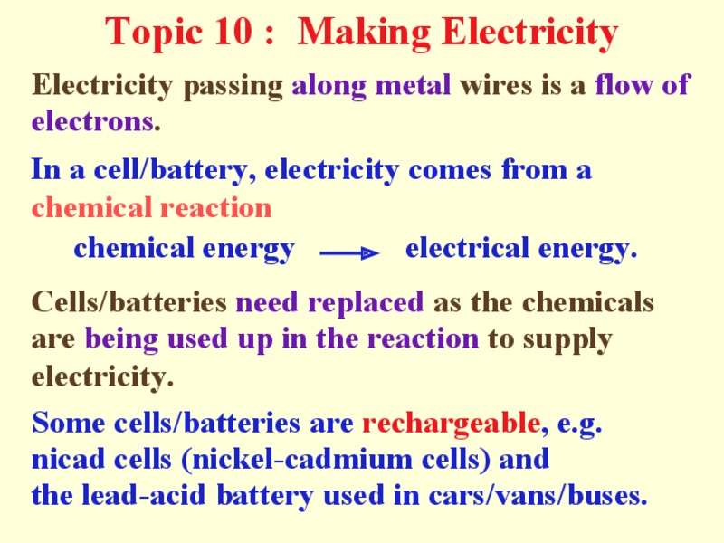 Making Electricity PPT