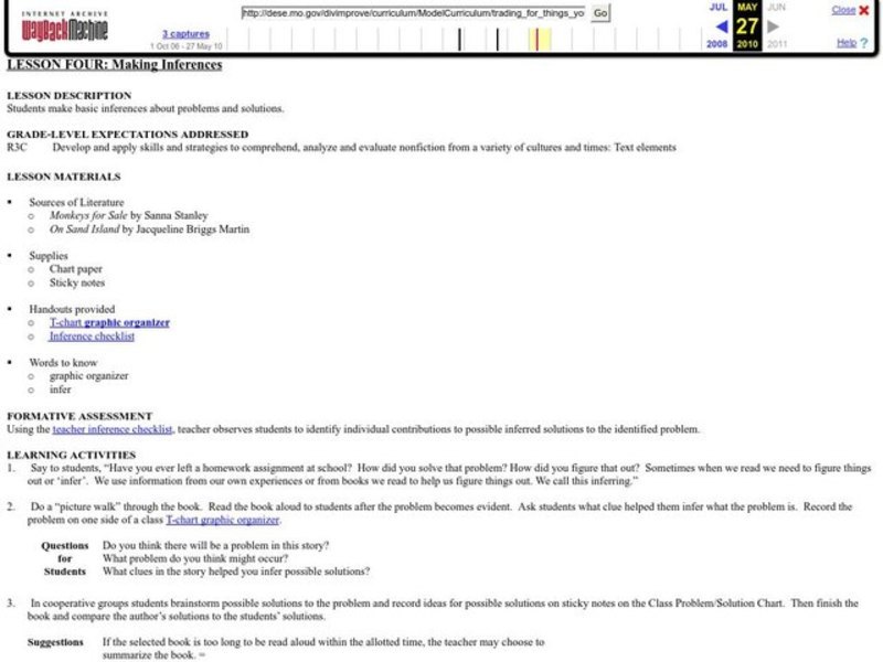 Making Inferences Lesson Plan