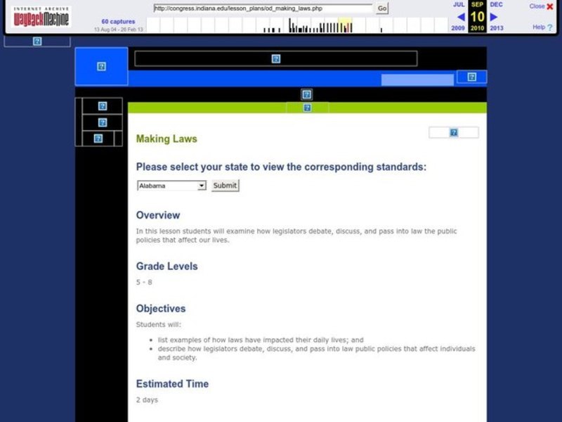 Making Laws Lesson Plan