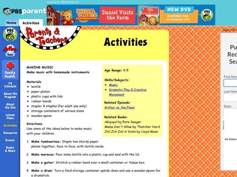 Making Music Lesson Plan