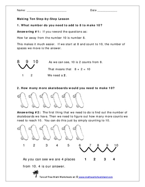 Making Ten Worksheet