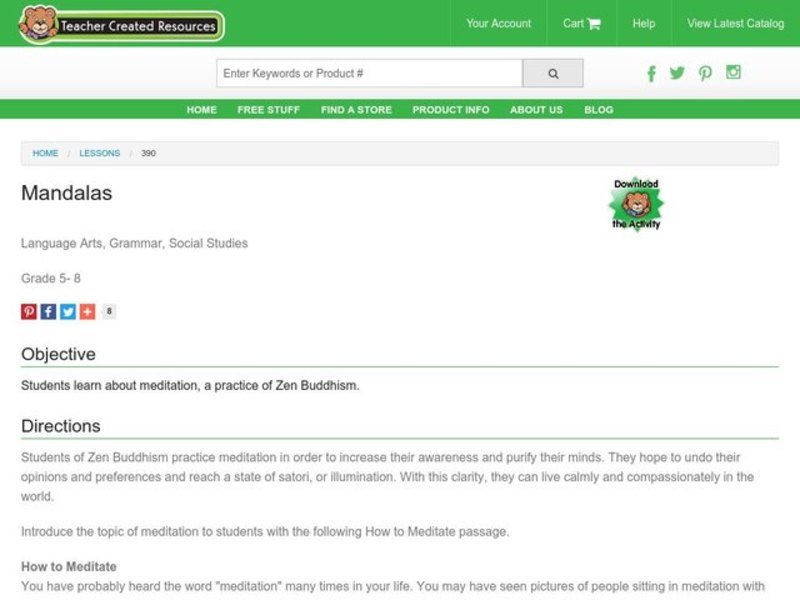 Mandalas Lesson Plan