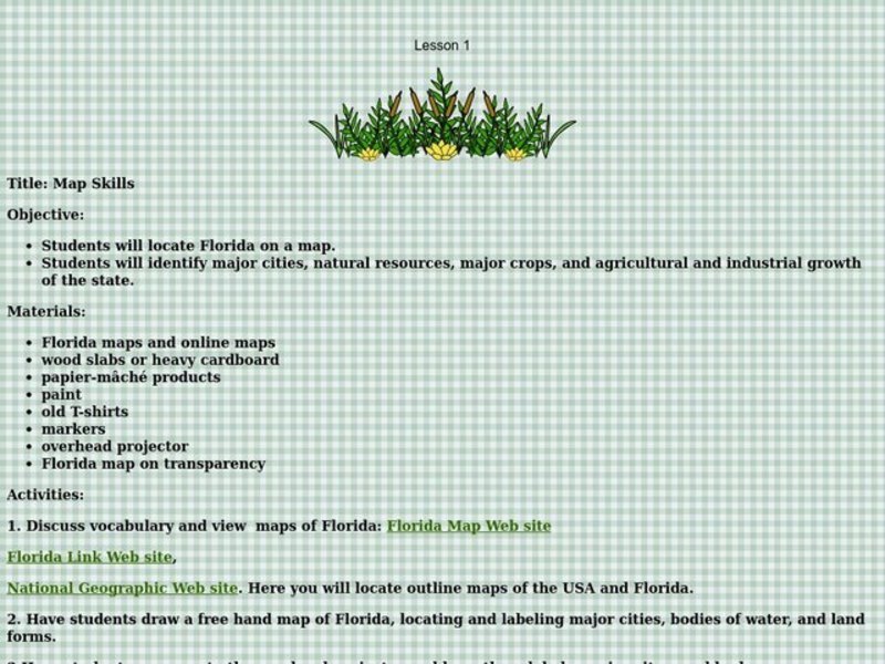 Map Skills Lesson Plan