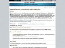 Mapping Twentieth Century African-American Migration Lesson Plan