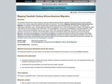 Mapping Twentieth Century African-American Migration Lesson Plan