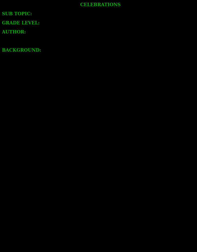 Mardi Gras Lesson Plan