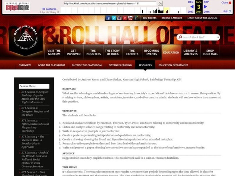 Marching to the Beat of a Different Drum Lesson Plan