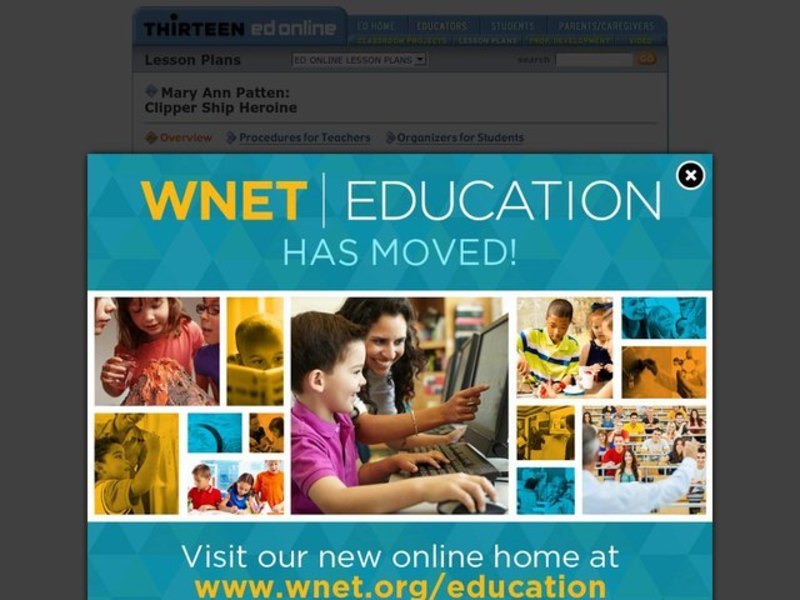 Mary Ann Patten: Clipper Ship Heroine Lesson Plan