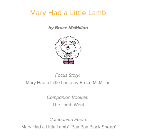 Mary Had a Little Lamb Lesson Plan