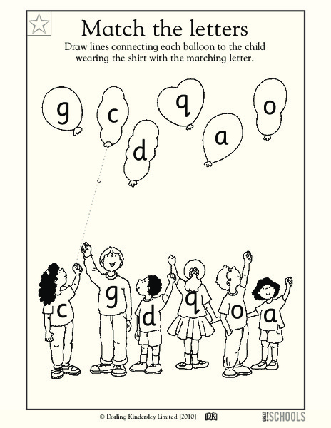 Match the Letters Worksheet