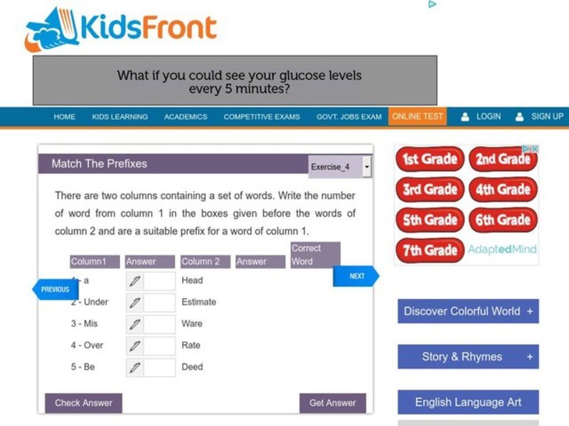 Match The Prefixes Interactive
