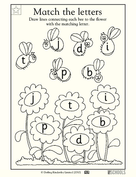 Match the Letters Worksheet