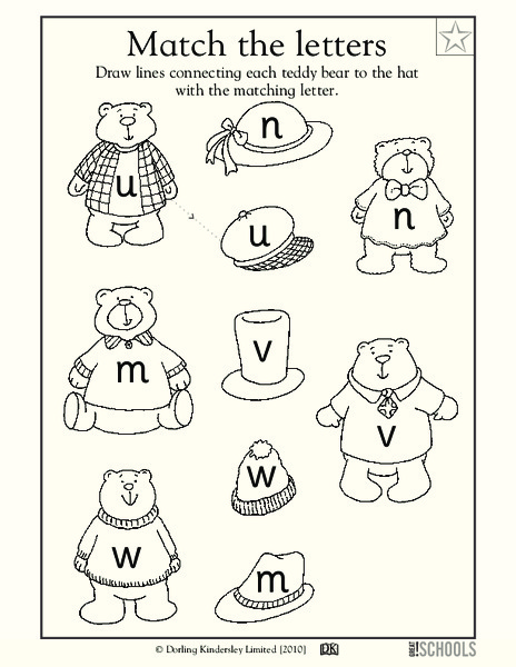 Match the Letters Worksheet