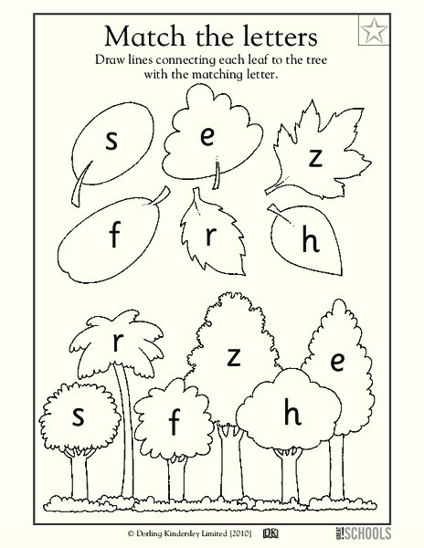 Match the Letters Worksheet