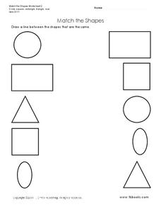 Match the Shapes Worksheet