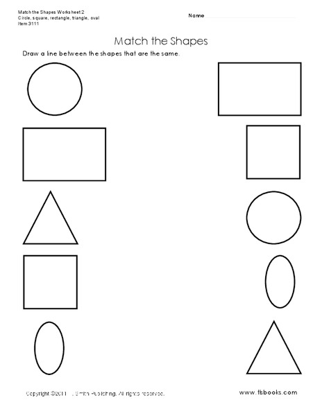 Match the Shapes Worksheet