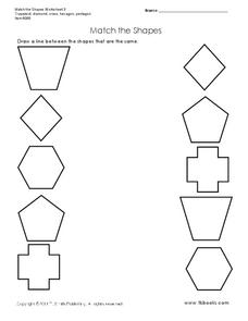 Match the Shapes Worksheet