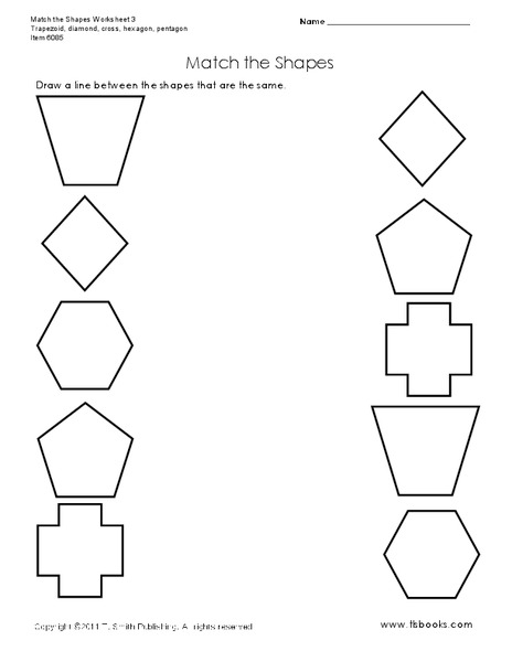 Match the Shapes Worksheet