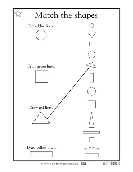 Match the Shapes Worksheet