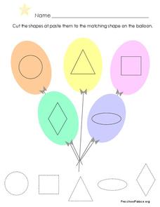 Matching Shapes Printables
