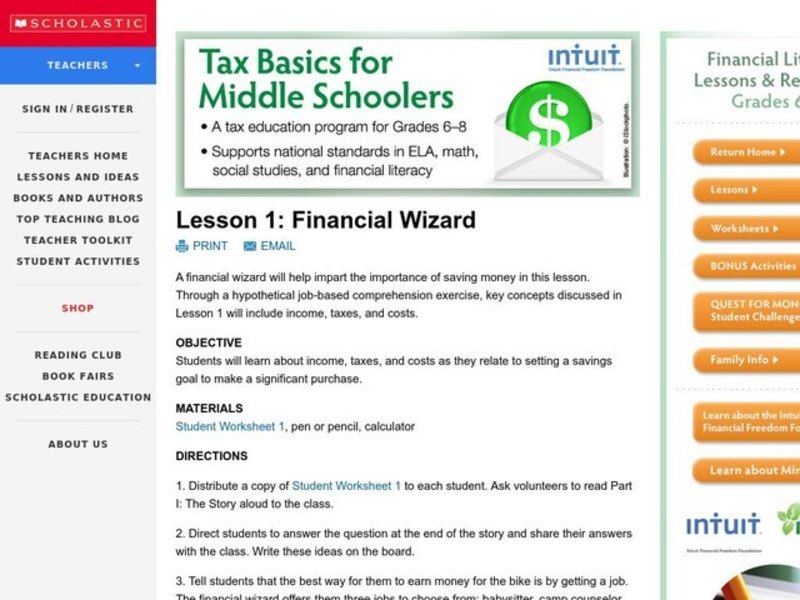 Math and Money Lesson Plan