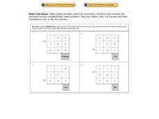 Math Trail Maker Worksheet