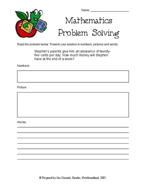 Mathematics Problem Solving Lesson Plan