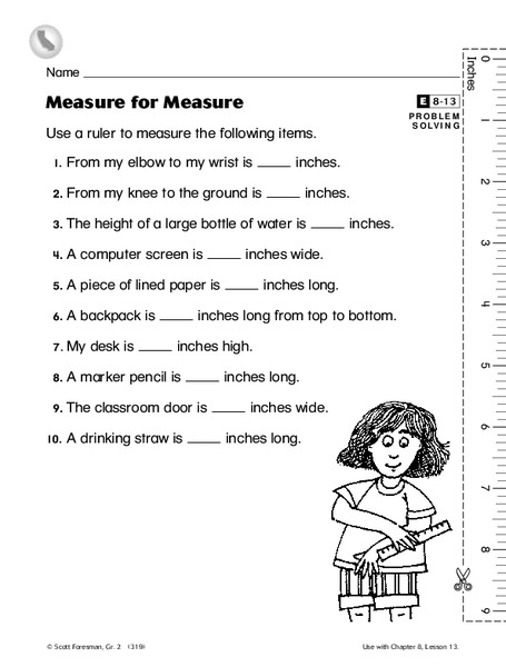 Measure for Measure Worksheet