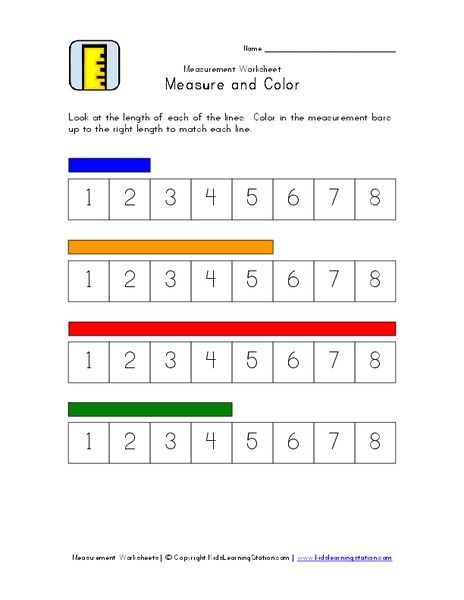 Measure and Color Worksheet
