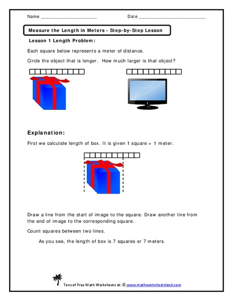 Measure the Length in Meters Worksheet