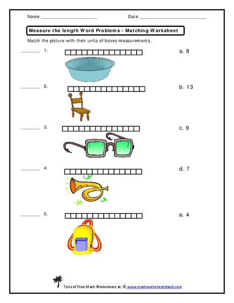 Measure the Length Word Problems Worksheet