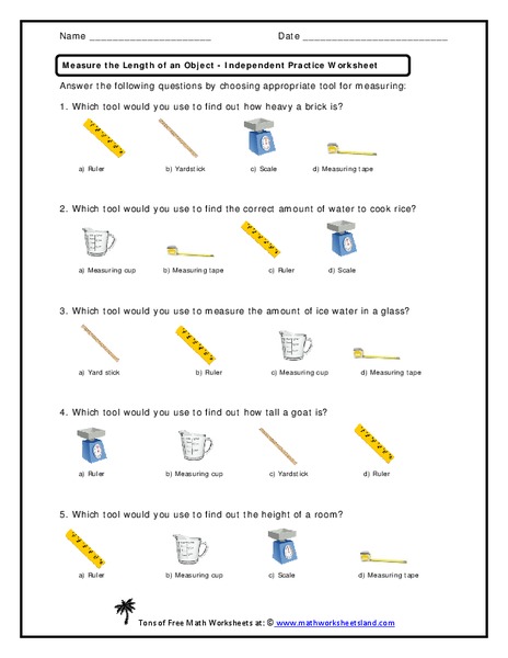 Measure the Length of an Object Worksheet