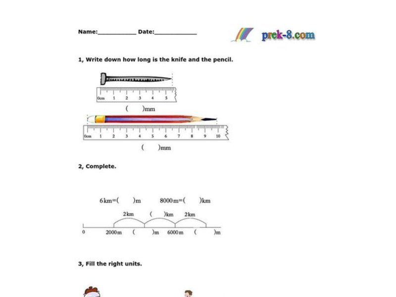Measurement Worksheet