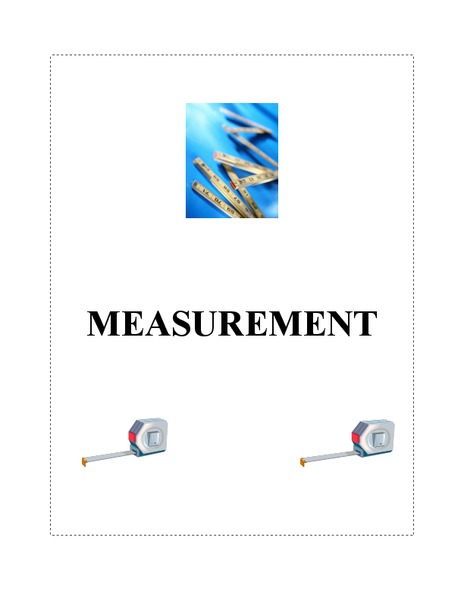 Measurement Lesson Plan