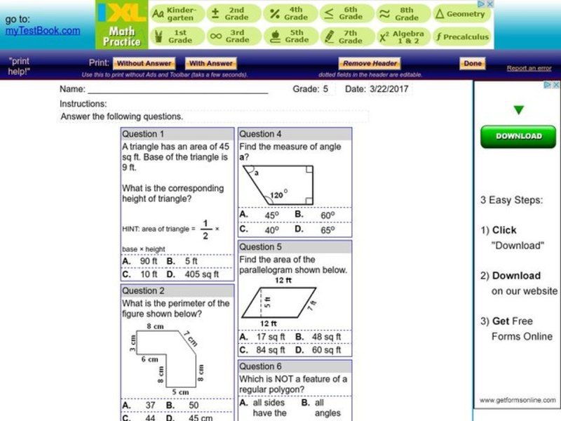Measurement Word Problems Worksheet