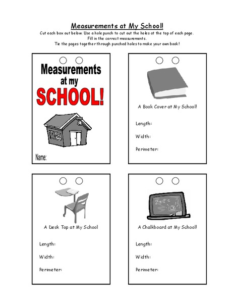 Measurements at My School! Worksheet