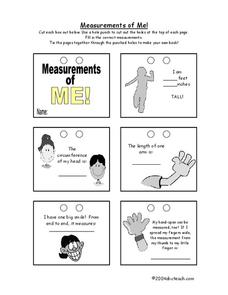 Measurements of Me! Worksheet