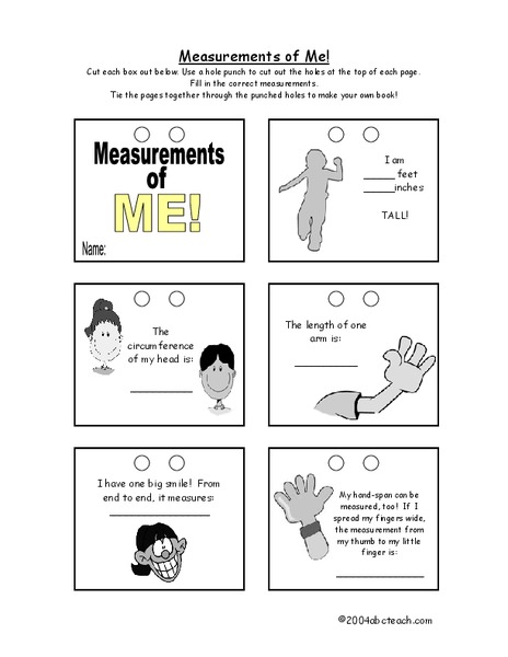 Measurements of Me! Worksheet