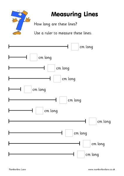 Measuring Lines Worksheet