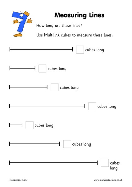 Measuring Lines Worksheet