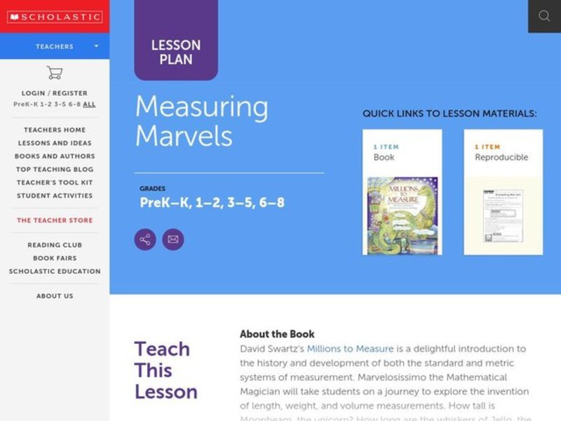Measuring Marvels Lesson Plan