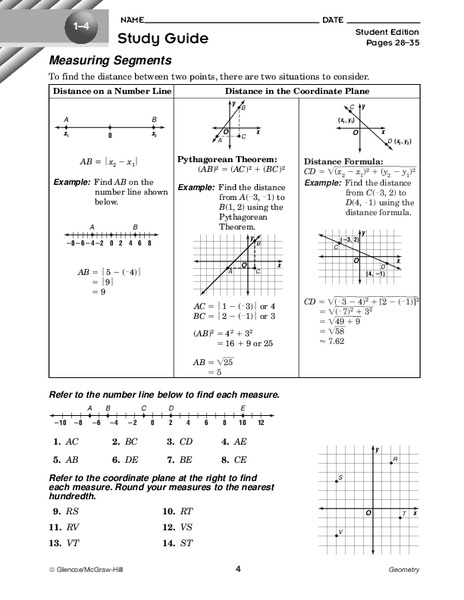 Measuring Segments Worksheet