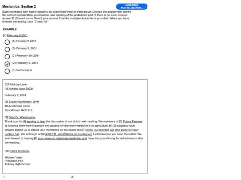 Mechanics: Section 2 Interactive