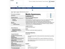 Media Awareness, Lesson 3 Worksheet