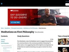 Meditations on First Philosophy   Interactive