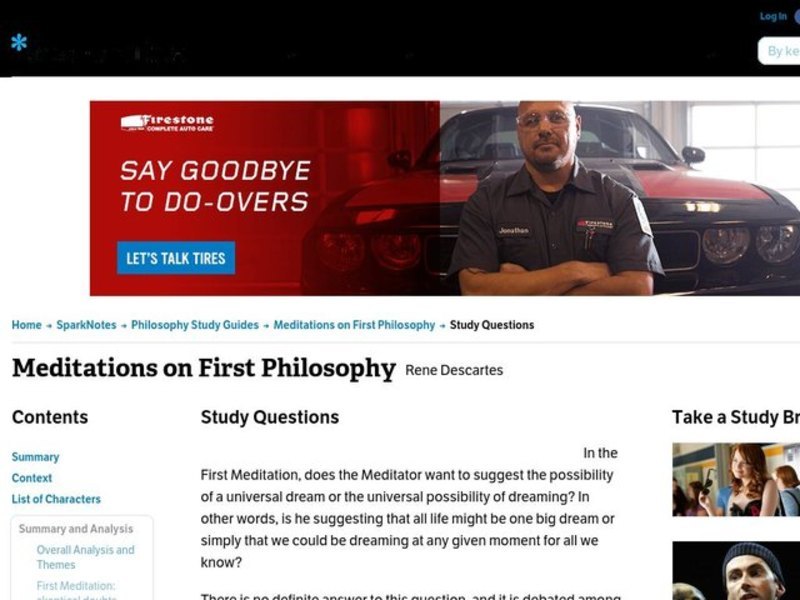 Meditations on First Philosophy   Interactive