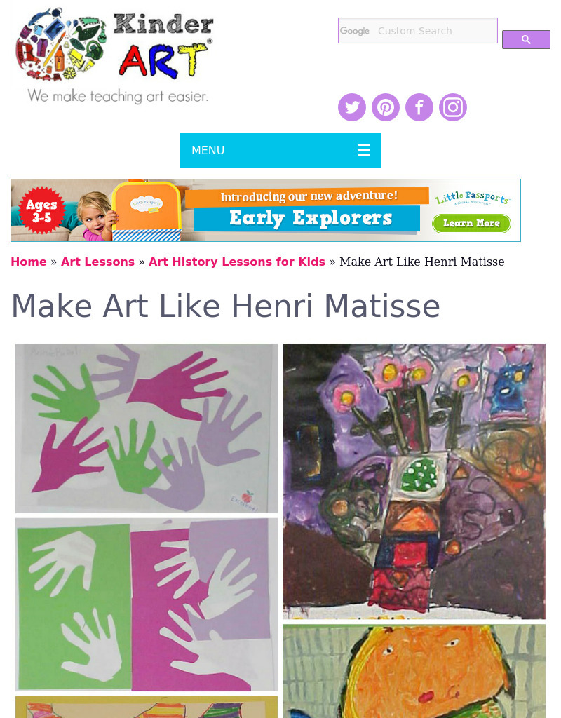 Meet Matisse! Lesson Plan