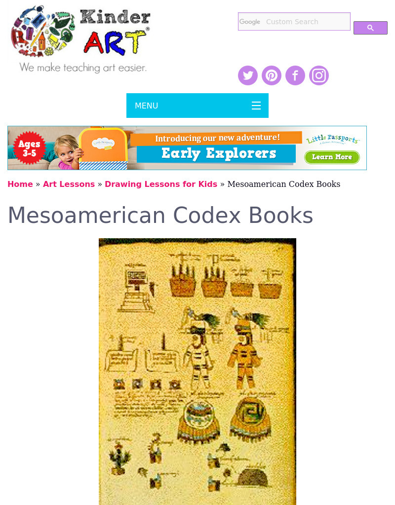 Mesoamerican Codex Books Lesson Plan