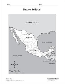Mexico: Political Map Organizer